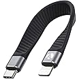 Afterplug Short USB-C to Lightning Cable, 5-inch, Apple MFi Certified, Fast Charger for iPhone & iPad (Not Support Audio DAC and iPhone 15 & 16 Series)