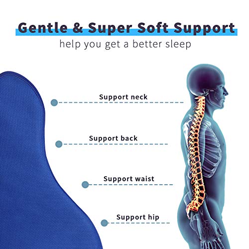 TESENAI Memory Foam Wedge Pillow Orthopedic Incline Pillow for