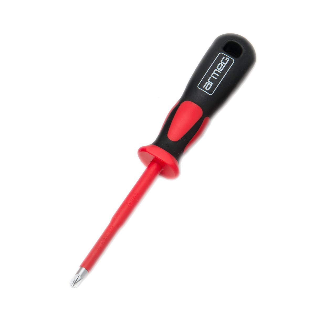 Armeg SDRPM2 GripX2 Plus/Minus Two - PZ/SL x 100 1000V Insulated VDE Screwdriver - Red/Black