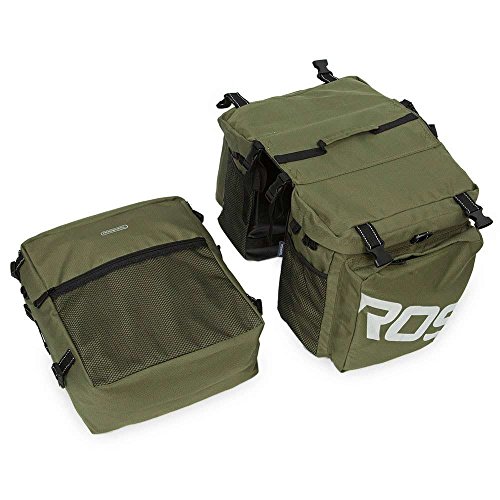 COTEetCI Mountain Bike Bag 3 in 1 Bicycle Pannier Rear Rack Seat Bag/Large Trunk Bicycle Carrier Bag,2 Side Bags + 1 Top Bag