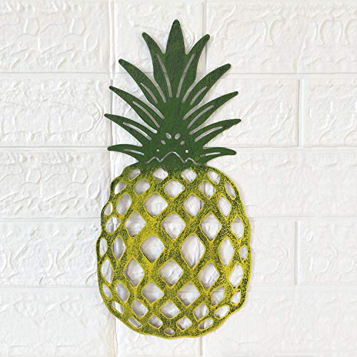 Pineapple Metal Wall DecorTropical Wall Sculpture for