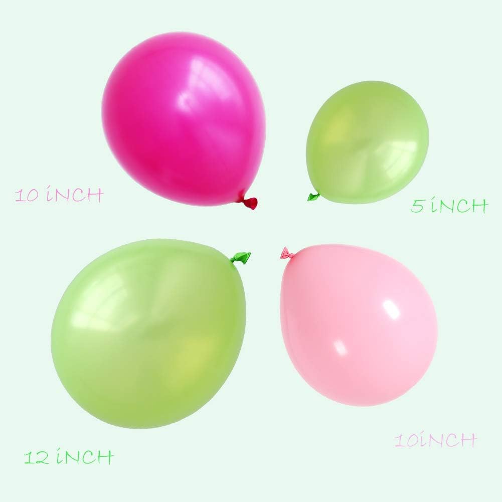 DUBEDAT Tropical Balloons Garland Kit DIY Balloon Arch Garland with Palm Leaves and Balloon Strip for Tropical Theme or Birthday Bride Party Decorations: Health & Personal Care