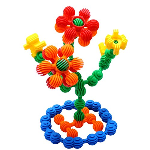 Peicees Soft Plastic Creative Connecting Construction Kit Flower