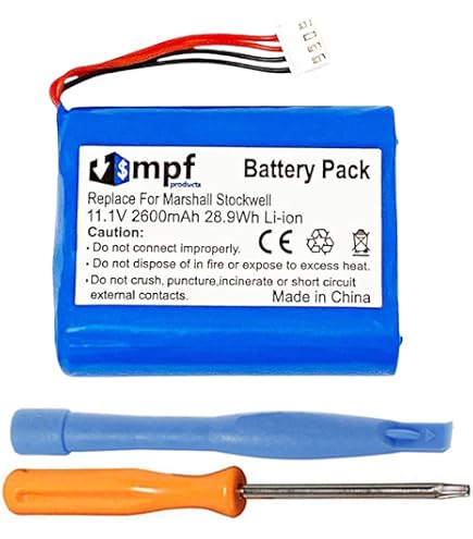 Batterie De Remplacement 14,4V 2900mAh Pour Enceinte Marshall TF18650-2200-1S4PA – Li-ion, 41,8 Wh