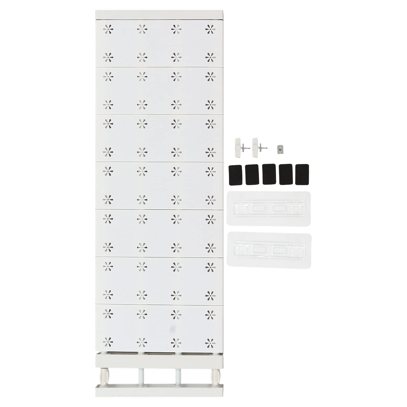 Metal Storage Rack Adjustable Organizer, Expandable Closet Tension Shelf Rod, Expandable Closet Tension Shelf Storage Rack for Cabinet Wardrobe Cupboard Kitchen Bedroom (75‑120cm / 29.5‑47.2in Length)