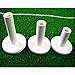 White Color Golf Rubber Tee, 3 Pieces Different Sizes Packed. 75mm,65mm,54mm.