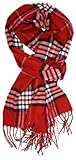 SethRoberts-Classic Cashmere Feel Men's Winter Scarf in Rich Plaids (Red)