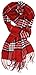 SethRoberts-Classic Cashmere Feel Men's Winter Scarf in Rich Plaids (Red)