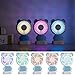 Handheld Small Fan Portable Rechargeable Mini Fan Thin Cooling Fan Multi-color LED Light Fan Cute Bear Fan Standable Hanging Fan Gifts for Home Travel Indoor Outdoor Baby Kids(Blue Bear)