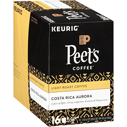 Peet's Coffee Colombia Luminosa Light Roast K Cup Coffee for Keurig K