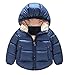 Toddler Baby Boys Girls Outerwear Hooded coats Winter Jacket Kids Clothes, 18-24 Months, Dark Blue