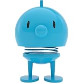 Hoptimist Junior Bumble Wobble Figure, Home Decor Ornament - Wobble Figure, Plastic W/Metal Spring, Medium - Creates Cheerful Movement- (Turquoise)