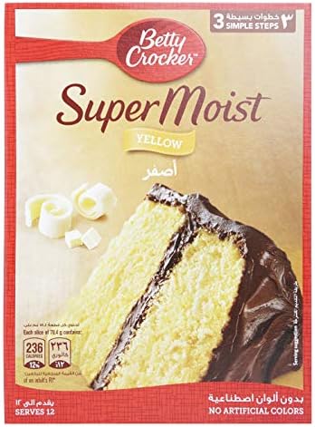 Betty Crocker Super Moist Yellow Cake Mix 500 Gm Price In Uae Amazon Uae Kanbkam