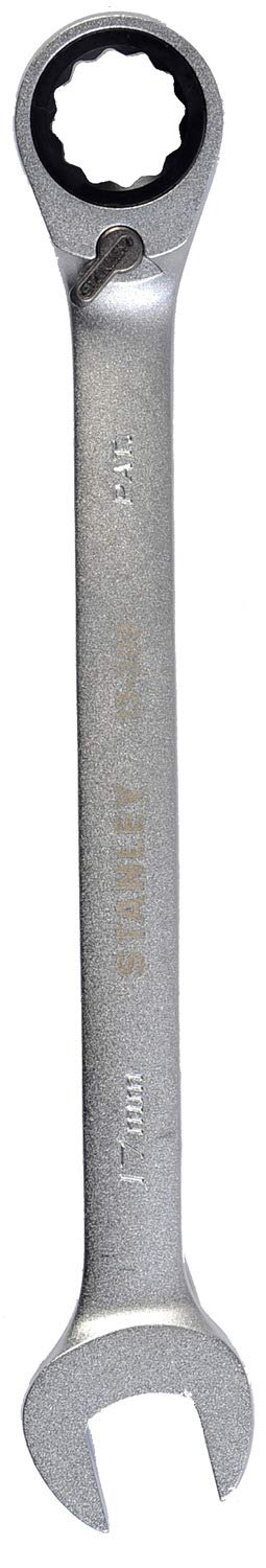 Stanley 1-13-309 Combination Spanner with Ratchet, Silver, 17/225 mm