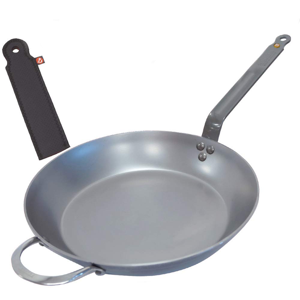 De-Buyer-561032-Mineral-B-Element-Juego-de-sartenes-acero-inoxidable-mango-protector-32-cm