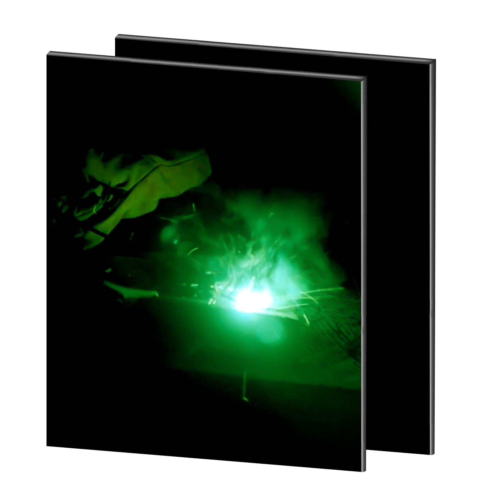 Photo 1 of *MINOR DAMAGE - USED*
JustHot 2 EACH Shade 13 Welding Glass Lens Helmet Filter Darkening Welding Hardened Glass Lens Welding Hood Lens 4.5" x 5.25", Black