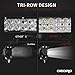 oEdRo LED Light Bar Triple Rows 20 Inch 300W Spot Flood Combo Work Light + 4Pcs 4Inch Tri-Row 27W LED Pod Driving Fog Lights for Off Road Truck Car Boat SUV ATV UTV Pickup (No Wiring Harness)