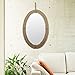 Stonebriar Decorative Oval Rope Mirror with Hanging Loop, Unique Wall Décor
