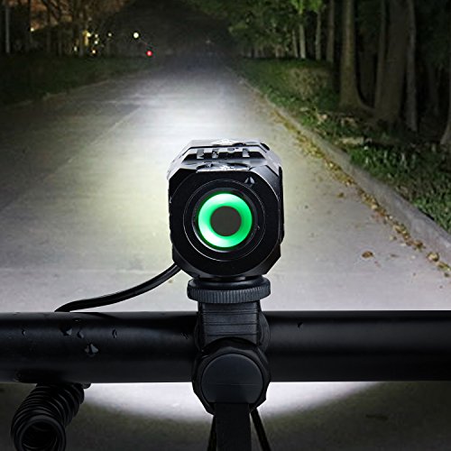 Nestling USB Rechargeable LED Bike Light Set, 1200 Lumen Bicycle Headlight Cree XM-L2 LED Waterproof Bike Front Light Handheld Flashlight with 4400mAh Battery