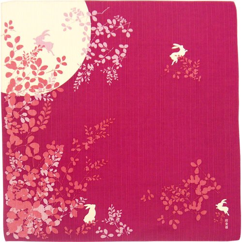 Hamamonyo Furoshiki Wrap Cloth Dream of Moonlight (Rose Pink) — image 1