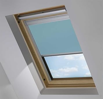 Blackout Dach Rollo Fur Ggl Ck02 Velux Windows Stoff Schatten Sichtschutz Weich Blau Amazon De Kuche Haushalt
