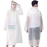 Rain Coats 2 Pack Reusable EVA Rain Ponchos For Adults Rain Jackets Raincoats For Men Women