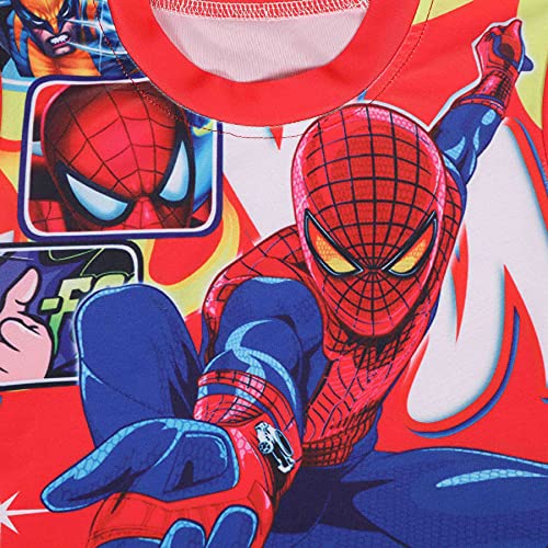Spiderman Badpak Cosplay Kid Zwemmen Kostuum Watersport Hawaiian Driedelige Shorts Mouwen Jumpsuit Beachwear Surfsuit… - Image 5