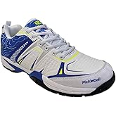 Acacia DINKSHOT II Pickleball Shoes, White/Royal- Mens 6.5 /Womens 8.0