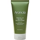 ARENCIA Salicylic Acid, Green Tea + LHA Deep Pore Rice Cake Cleanser – Deep Pore Cleansing, Acne Face Wash, Blackhead Remover, 5.07 fl oz