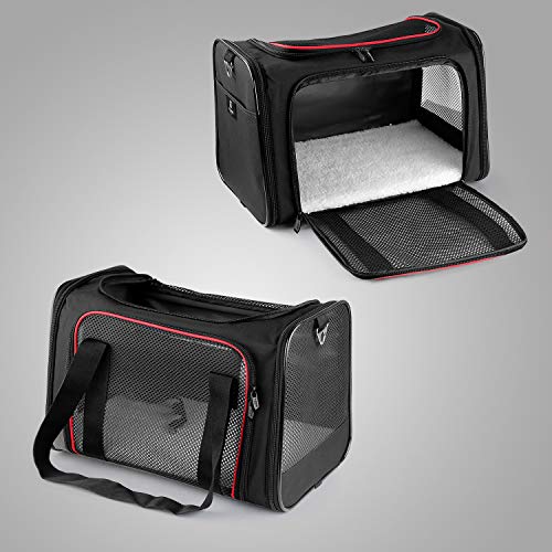 XZONE PET Dogs Carrier Cats Carrier Airline Approved Pet Carriers,Soft Sided Collapsible Pet