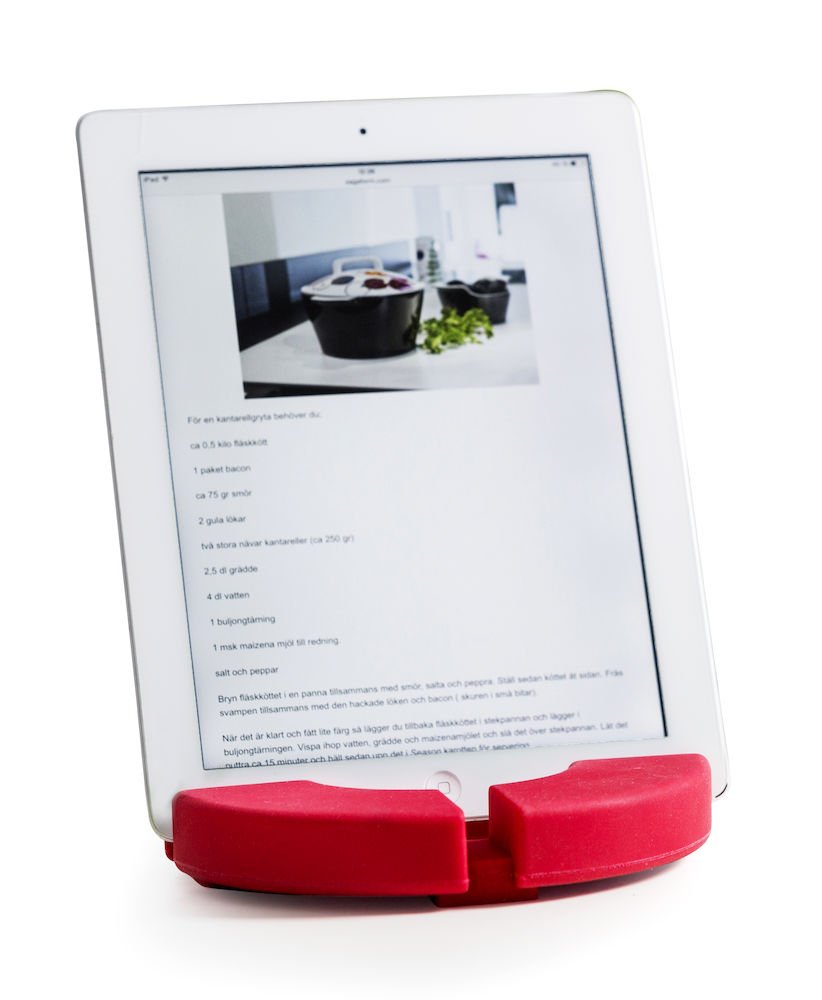 Sagaform Cook´n read trivet/stand for tablet, red