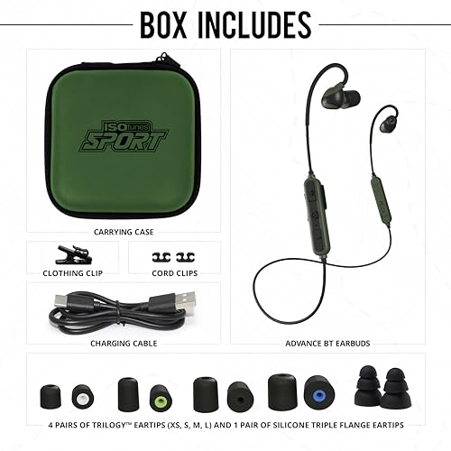 ISOtunes Sport ADVANCE BT Shooting Earbuds Tactical Bluetooth Hearing