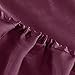 Honeymoon Luxury Satin Bed Sheet Set, Ultra Silky Soft, Queen - Purple