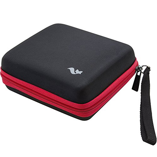 BRENDO-Nintendo-2DS-Hard-Case-with-24-Game-Holders-Black-Red