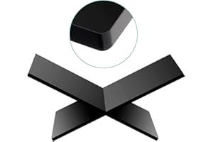 Devey Acrylic Book Holder 2-Piece (Black) Book Stand Display for Books, Magazines, textbooks, cookbooks, Reading Great for Ho