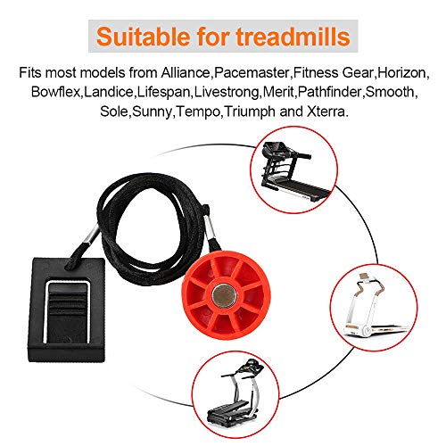 Treadmill Universal Magnet Safety Key for All NordicTrack, Proform, Image, Weslo, Reebok, Epic, Golds Gym, Freemotion, and Healthrider Treadmills - Thumbnail 5