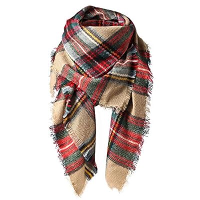 Century Star Classic Plaid Scarf Womens Winter Fall Gifts Oversized Knit Cozy Scarves Blanket Tartan Wrap Shawl Century Star Classic Plaid Scarf Womens Winter Fall Gifts Oversized Knit Cozy Scarves Blanket Tartan Wrap Shawl
