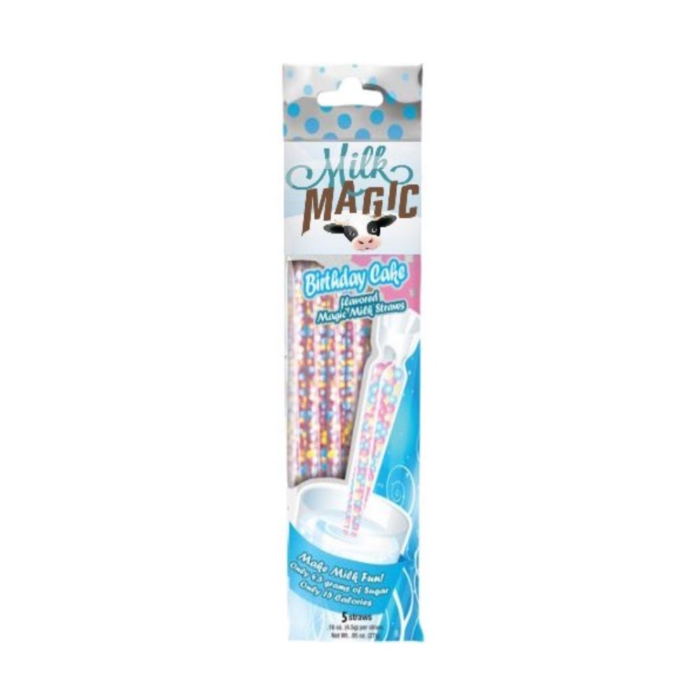 Cotton Candy Magic Milk Straws 6 pk Grocery & Gourmet Food