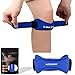LOKSER Patella Knee Strap for Knee Pain Relief by Best Brace Support Band for Jumpers Knee, Running, Osgood Schlatter, Tendonitis, Basketball, Squats | Unisex Adjustable (1 Pack, Blue)