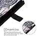 Galaxy Note 9 Case, Samsung Galaxy Note 9 Wallet Case, Mavis's Diary Premium PU Leather Wallet 3D Cute Design Purple Totem Wind Chimes Painted Pattern Floral Flip Folio Case with Soft TPU Inner Cover