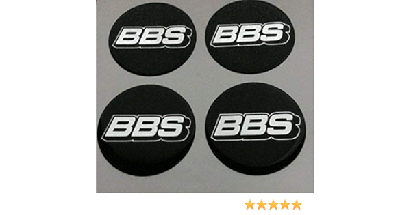 BBS Juego de 4 pegatinas con emblema para la tapa del tapacubos, 70 mm