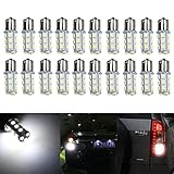 XT AUTO DC12V 1156 7506 1003 1141 LED SMD 18 LED Bulbs Interior RV Camper White 20-pack