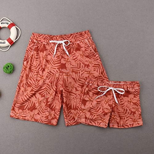 matching baby and dad swim trunks