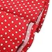 BI.TENCON Women's Cap Sleeve 1950s Retro Red Polka Dot Cocktail Summer Swing Vintage Dress S