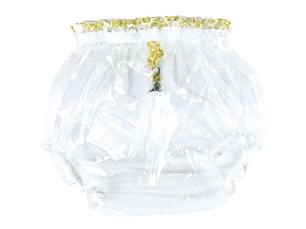 Haian ABDL Clear Plastic Pull-On Sweatpants XXL