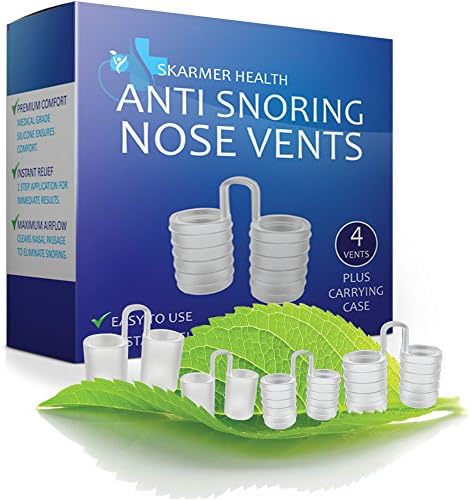 Best Anti Snoring Nose Vents - Snore Stop Solution - Premium Nasal Dilator Devices - Includes a Carrying Case and a Sleep Aid Remedy Relief Ebook