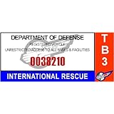 Thunderbirds - International Rescue Window Cling Parking Decal