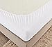 puredown Premium Natural White Goose Down Feather Overfilled Bed Topper 100% Cotton Fabric Mattress Pad, Full, Alternative