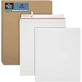 Quality Park 12-3/4 x 15 Photo Document Mailer with Peel and Seal Self Seal Closure, Extra Rigid 26 Pt White Fiberboard, 25 per Box (QUA64019)