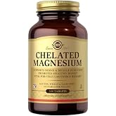 Solgar Chelated Magnesium - 100 Tablets - Supports Nerve &amp; Muscle Function - Non-GMO, Vegan, Gluten Free, Dairy Free, Kosher - 25 Servings